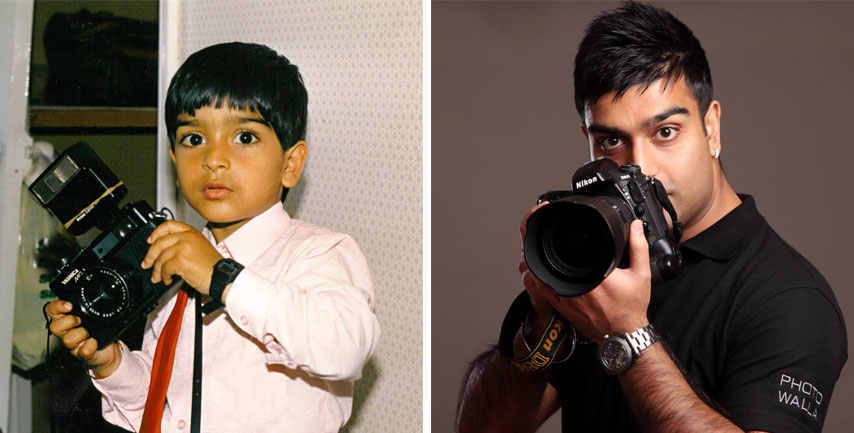 Sunny Marwaha - when he was a child with cameras